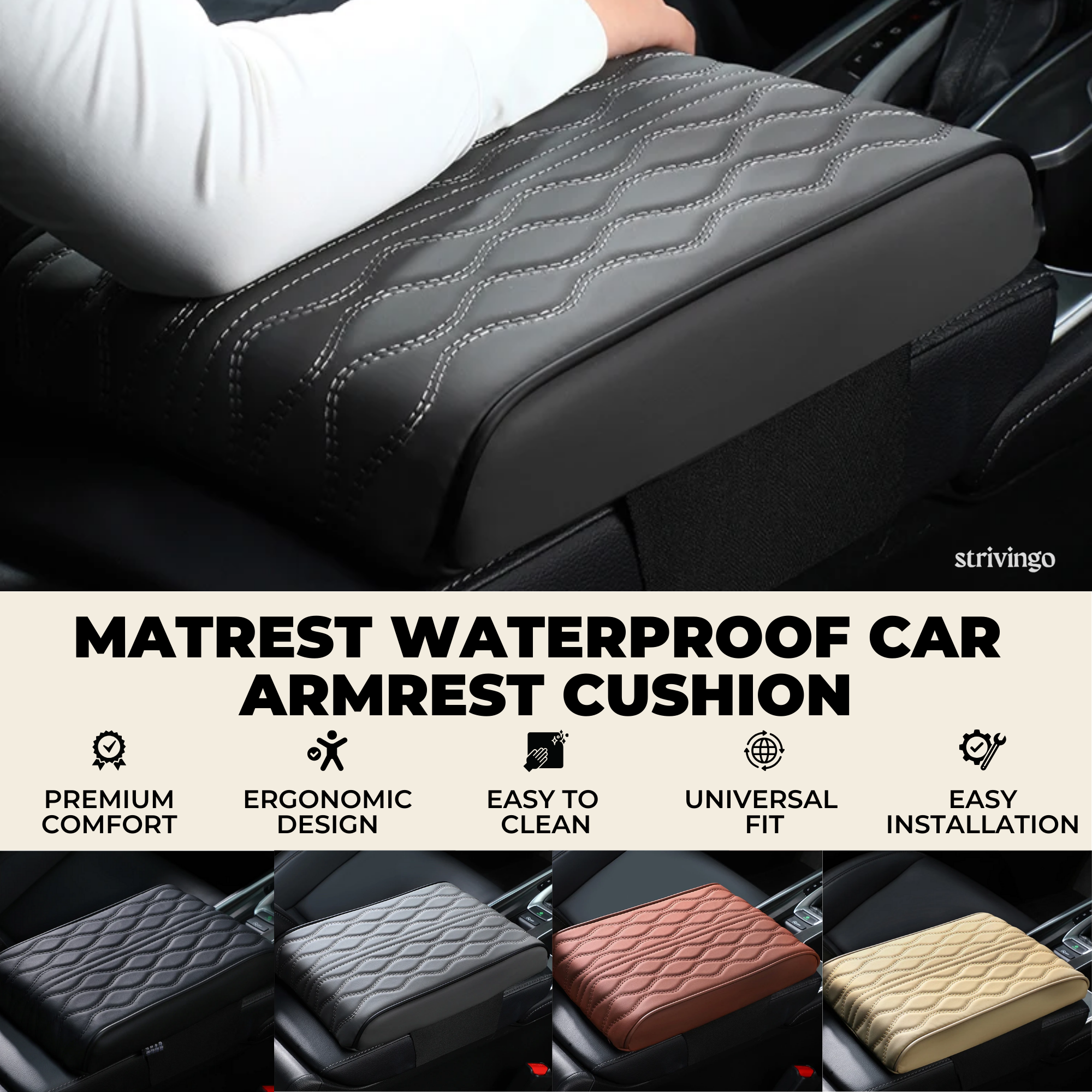 Matrest Waterproof Car Armrest Cushion | Free Shipping Today!