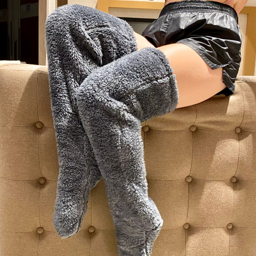 Over 50% Off + Free Shipping TODAY! | Fuzzy Legs Sock Slipper