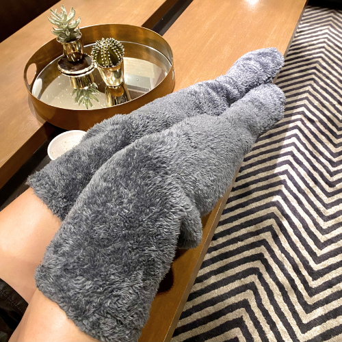 Over 50% Off + Free Shipping TODAY! | Fuzzy Legs Sock Slipper