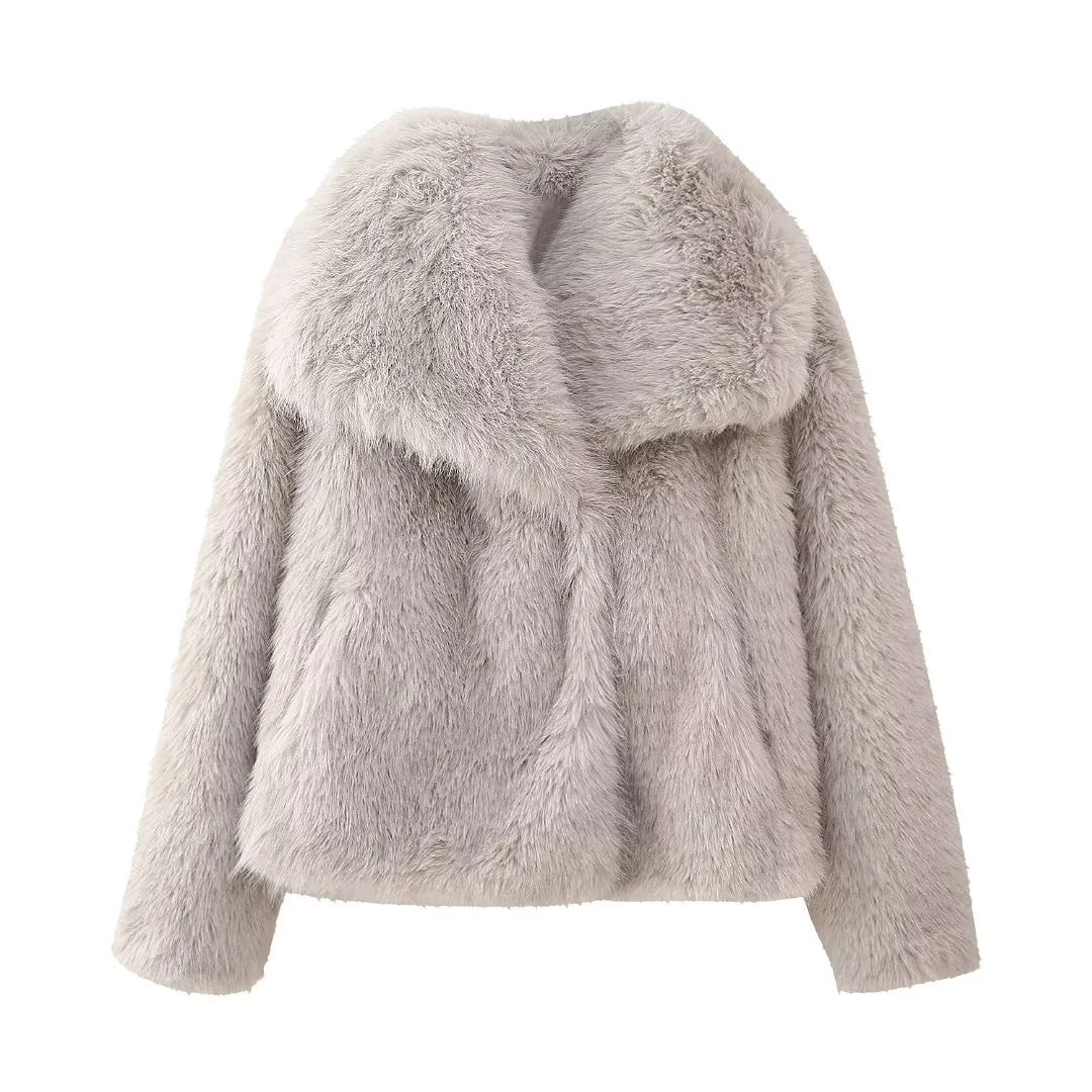 Manhattan - Cropped Faux Fur Jacket