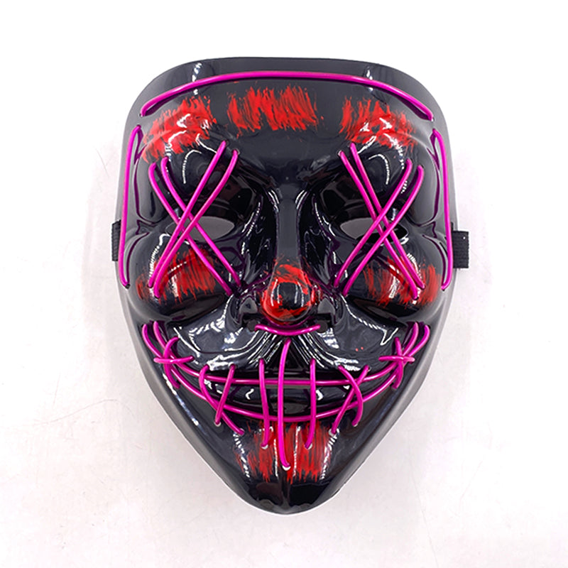 Purnin Halloween Neon LED Purge Mask