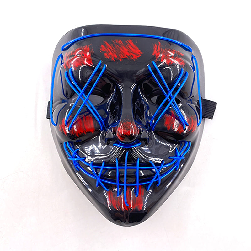 Purnin Halloween Neon LED Purge Mask