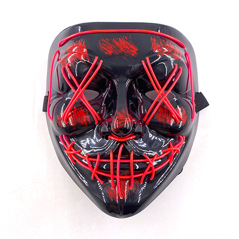 Purnin Halloween Neon LED Purge Mask