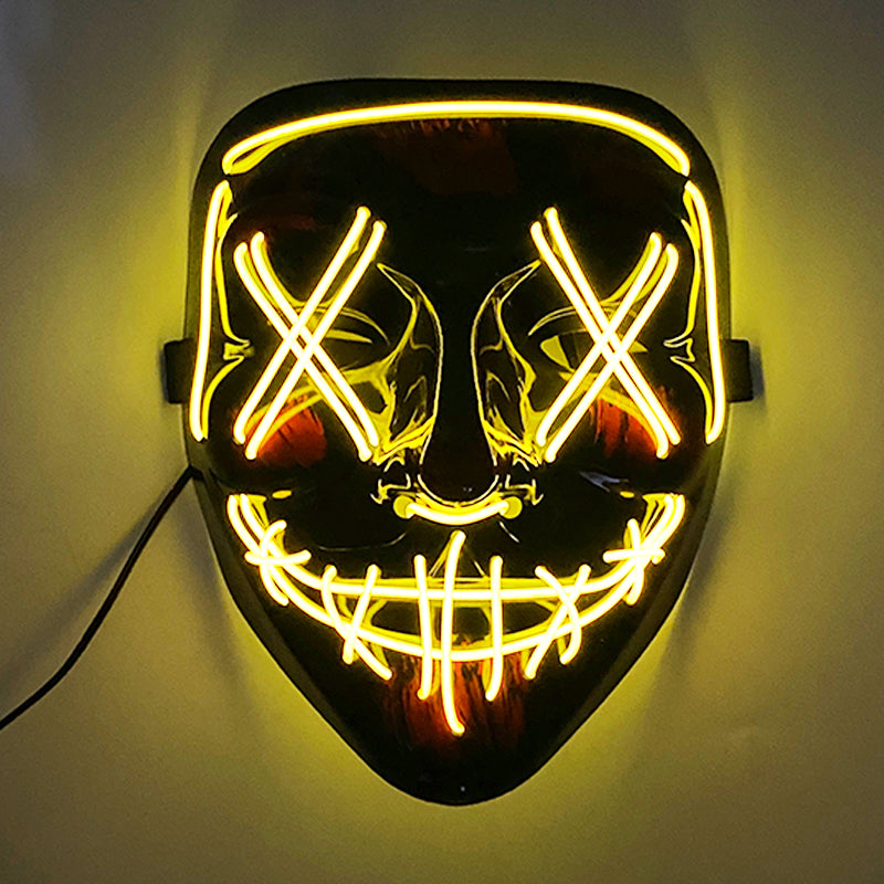 Purnin Halloween Neon LED Purge Mask