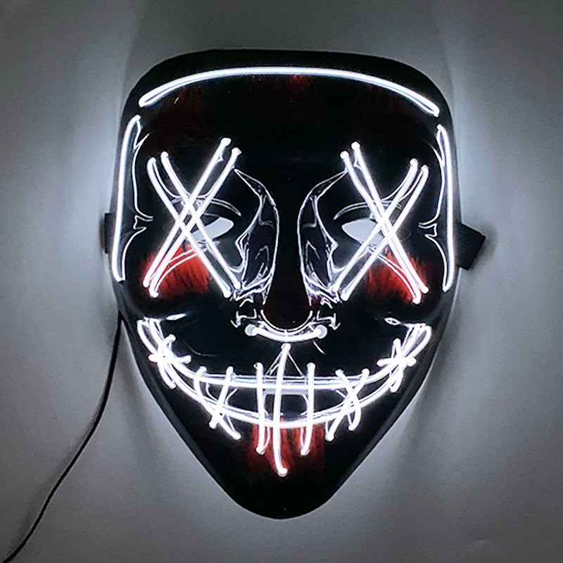 Purnin Halloween Neon LED Purge Mask