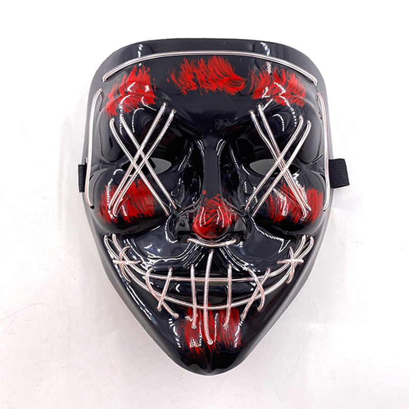 Purnin Halloween Neon LED Purge Mask