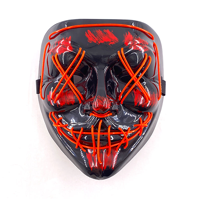 Purnin Halloween Neon LED Purge Mask