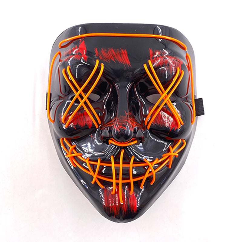 Purnin Halloween Neon LED Purge Mask