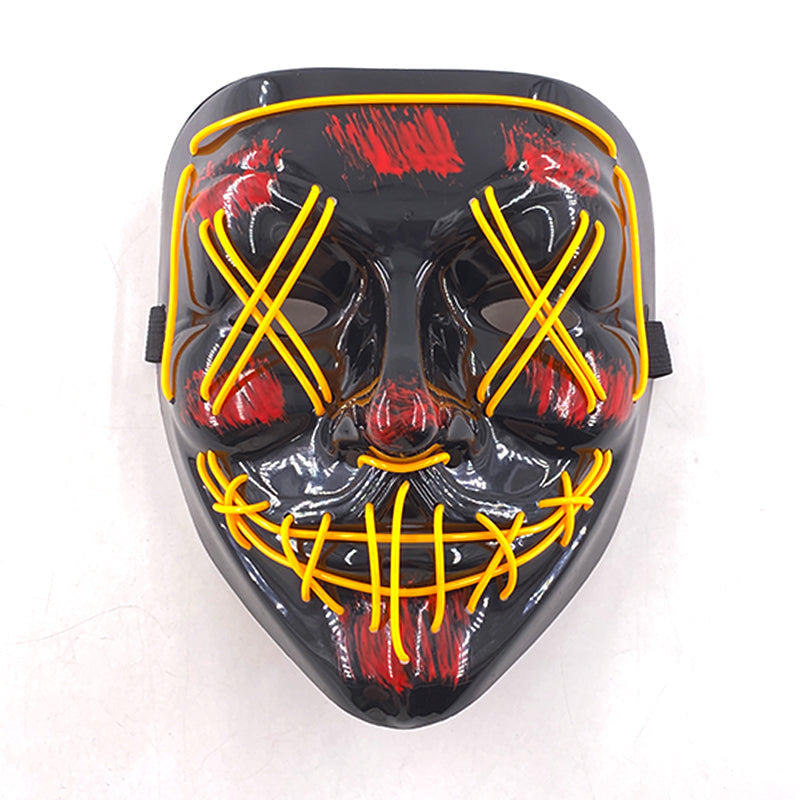 Purnin Halloween Neon LED Purge Mask