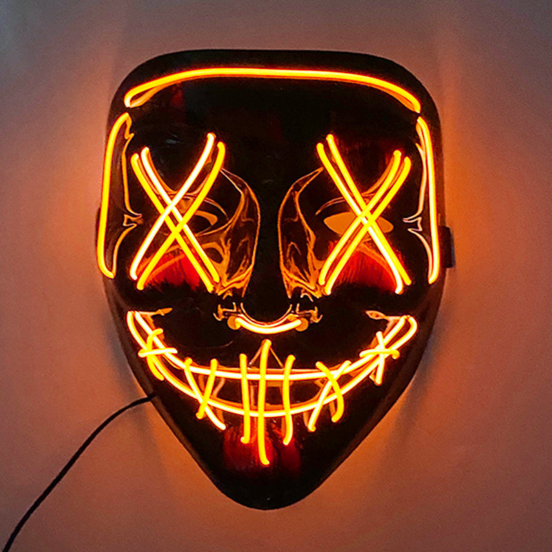 Purnin Halloween Neon LED Purge Mask