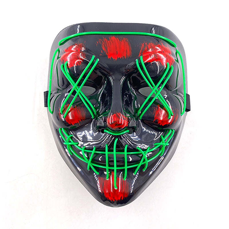 Purnin Halloween Neon LED Purge Mask