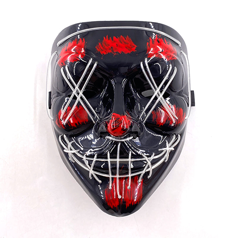 Purnin Halloween Neon LED Purge Mask