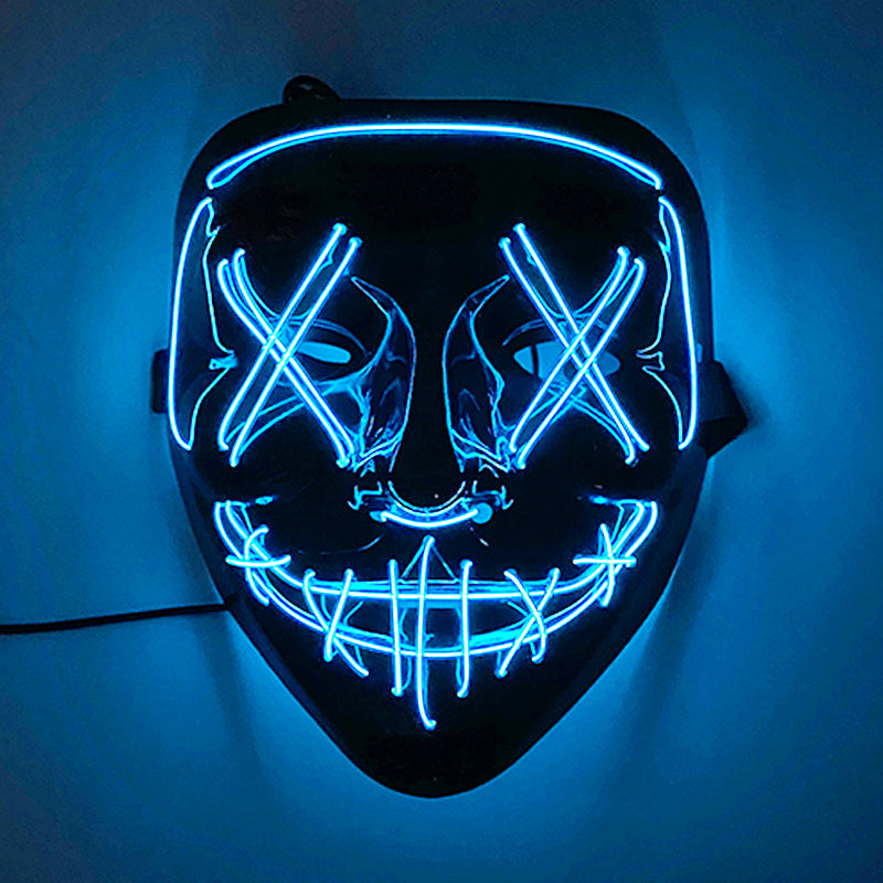 Purnin Halloween Neon LED Purge Mask