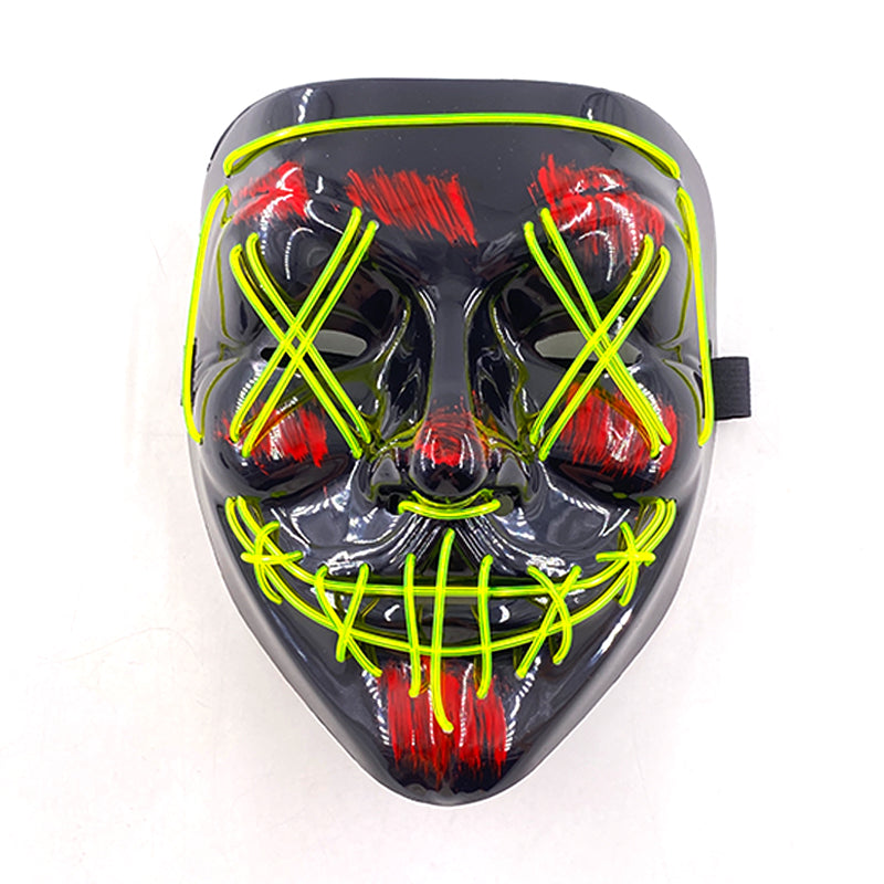 Purnin Halloween Neon LED Purge Mask