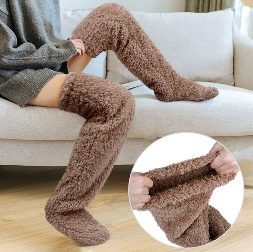 Over 50% Off + Free Shipping TODAY! | Fuzzy Legs Sock Slipper