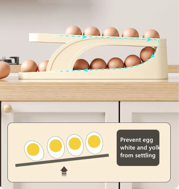 New Automatic Roll-Down Double-layer Egg Dispenser