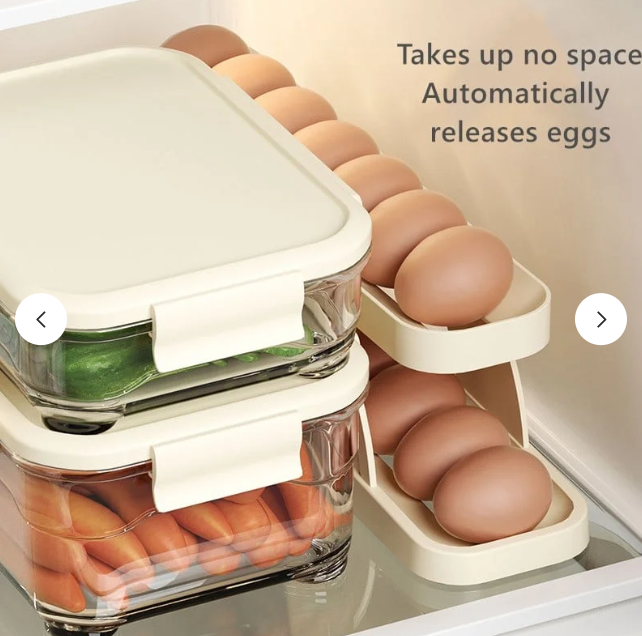 New Automatic Roll-Down Double-layer Egg Dispenser