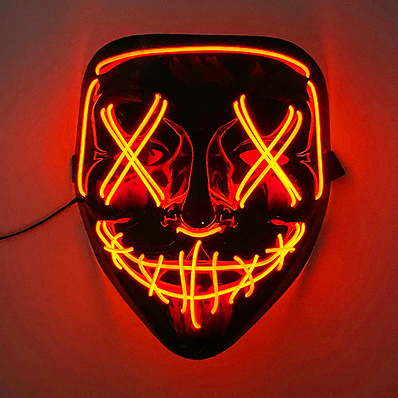 Purnin Halloween Neon LED Purge Mask