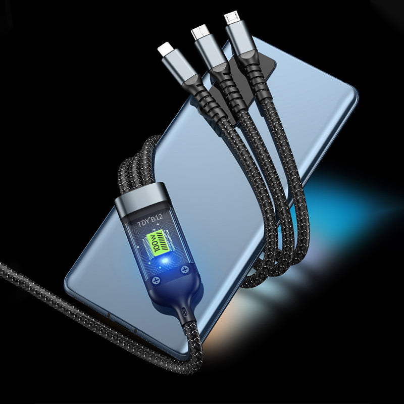 Transparent Luminous 3-in-1 Super Fast Charging Cable | Free Shipping Today!