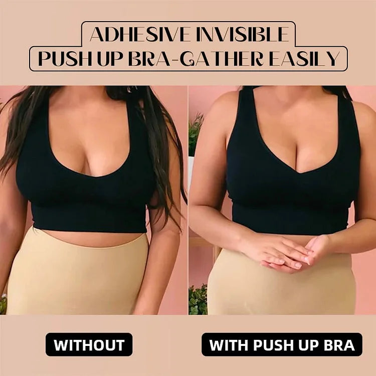 Adhesive Bra Backless Strapless Reusable Sticky Invisible Push Up Bra For Women - BUY 1 GET 2
